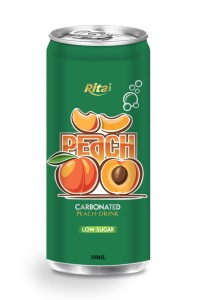 250ml 低糖水蜜桃味碳酸饮料